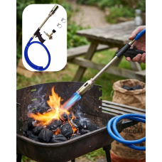 LPG Pürmüz Alev Tabancası Hortumlu Ayarlanabilir Gazlı Alev Yakıcı Kamp ve Mangal Başlatıcı LPG Pürmüz Alev Tabancası Hortumlu Ayarlanabilir Gazlı Alev Yakıcı Kamp ve Mangal Başlatıcı