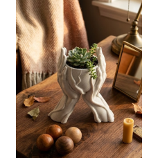 Minimalist El Tasarımlı Dekoratif 3D Saksı Vazo Modern Masa Dekoru Minimalist El Tasarımlı Dekoratif 3D Saksı Vazo Modern Masa Dekoru