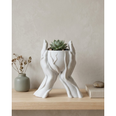 Modern Ev Dekoru İçin El Şeklinde 3D Baskı Dekoratif Saksı Vazo Modern Ev Dekoru İçin El Şeklinde 3D Baskı Dekoratif Saksı Vazo