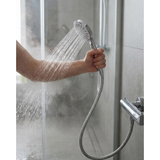 Spiral Hortumlu 4 Kademeli Krem El Duşu Başlığı Banyo Duş Seti Spiral Hortumlu 4 Kademeli Krem El Duşu Başlığı Banyo Duş Seti