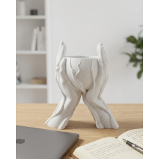 Estetik El Figürlü Dekoratif 3D Baskı Vazo Saksı Ev Dekorasyonu Estetik El Figürlü Dekoratif 3D Baskı Vazo Saksı Ev Dekorasyonu