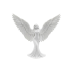 Kanatlı Melek Figürü 3D Baskı Dekoratif Heykel Biblo Ev Ofis Aksesuarı
